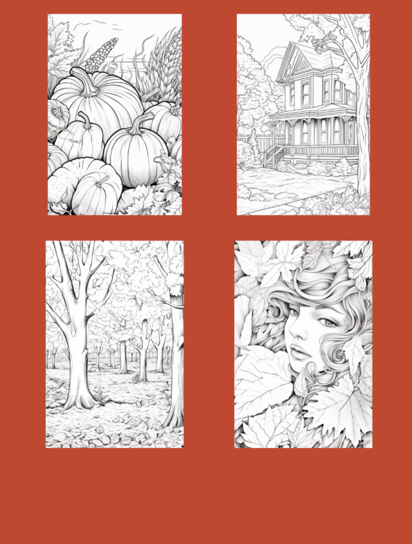 Autumn Coloring Book