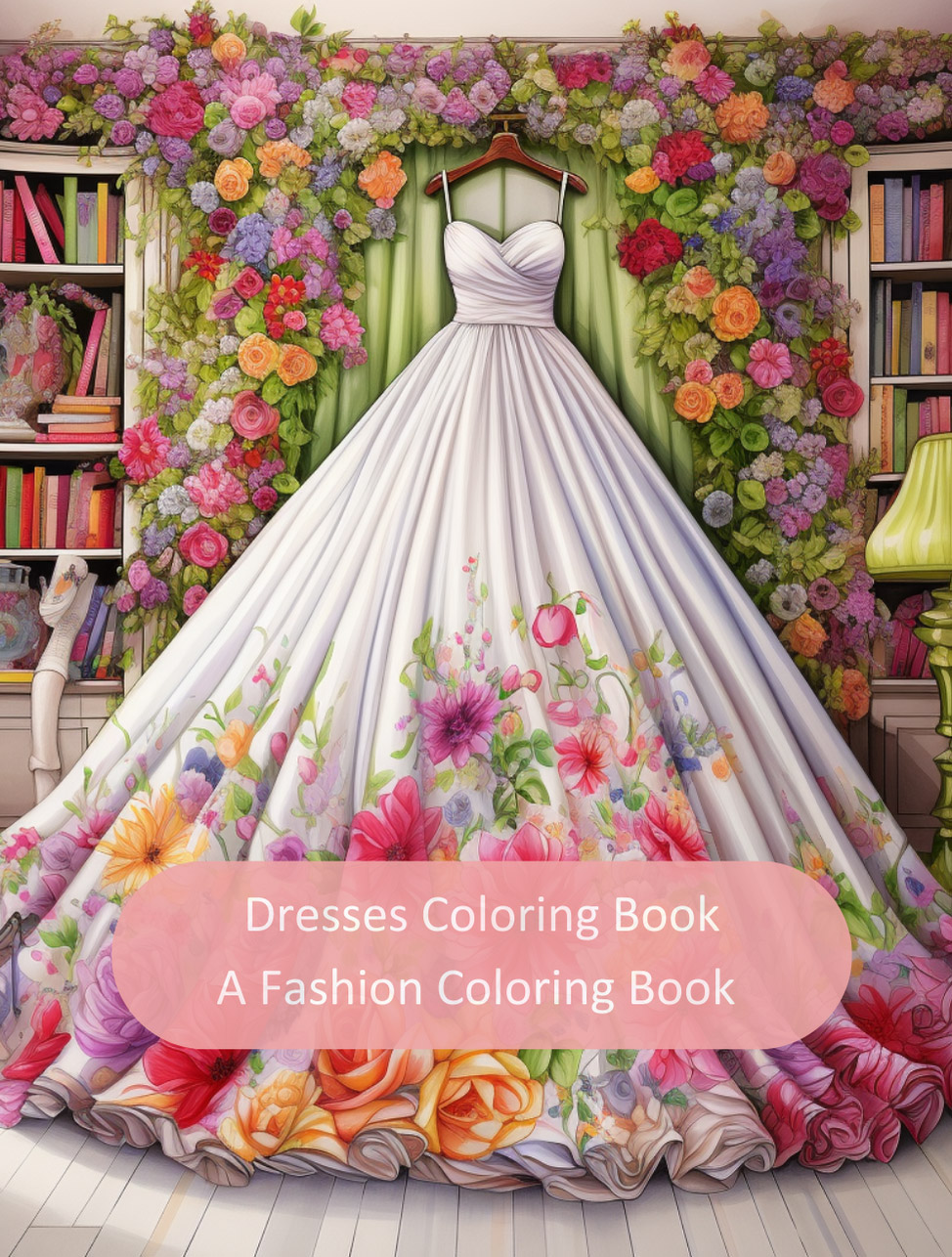 Princess Party Dresses Coloring Book: Party Dresses Colouring Book For  Adult, coloring book fashion dresses colouring pages grayscale girls  relaxing z a book by Dres Relax
