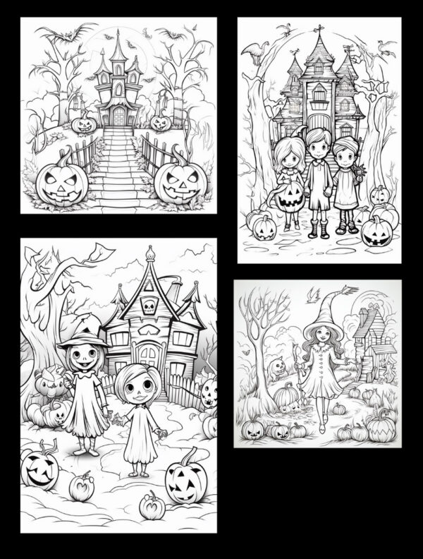 Halloween Coloring Book For Kids