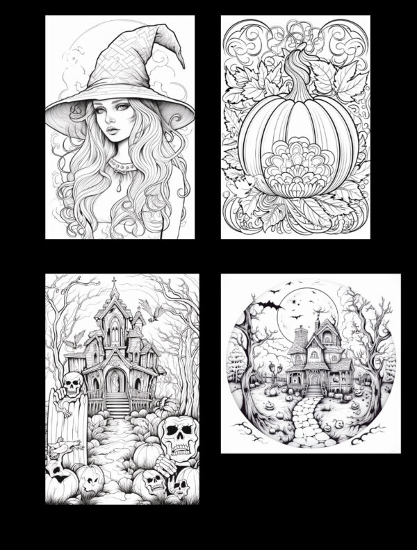 Halloween Coloring Book for Adults