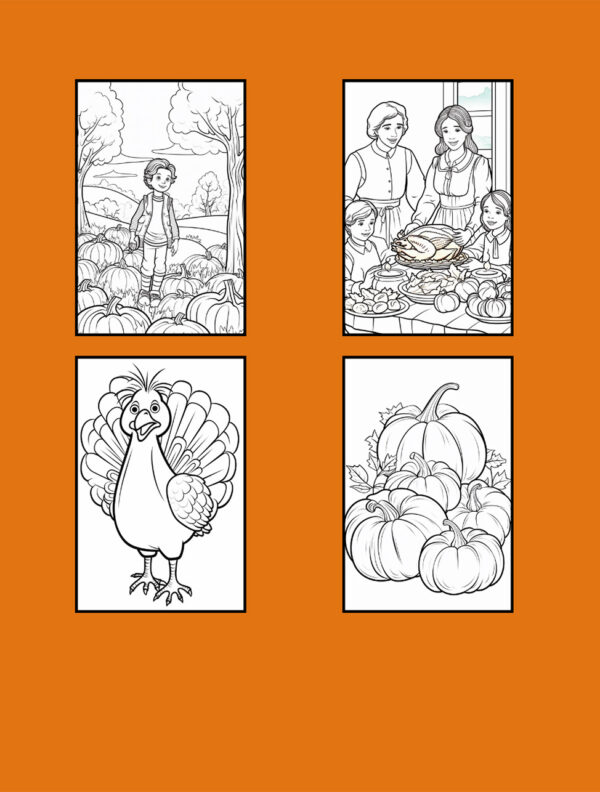 Thanksgiving Coloring for Kids